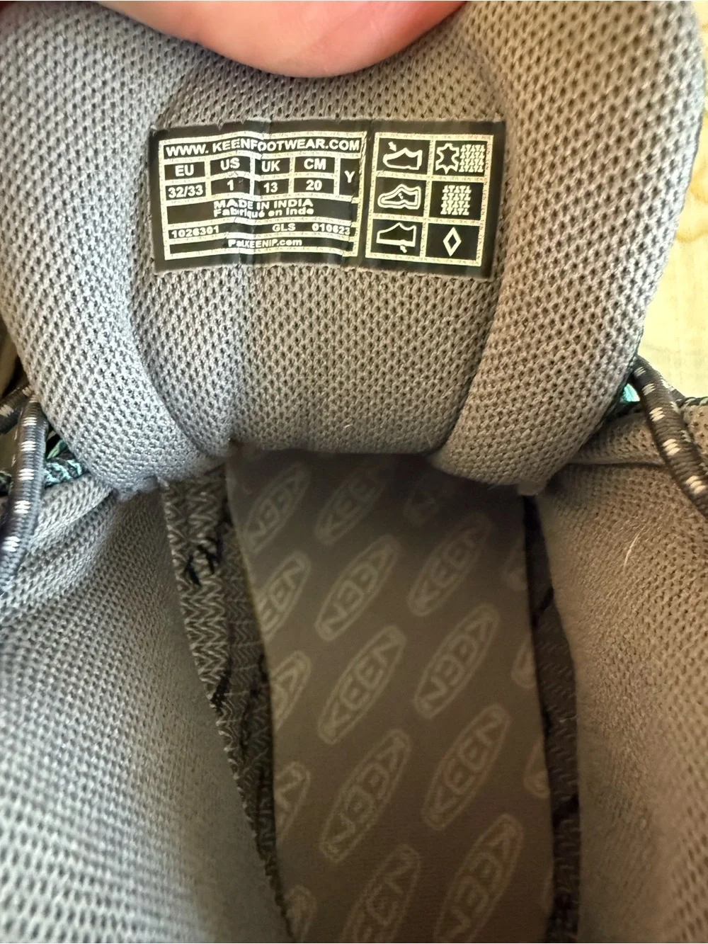 KEEN Kids' Gray & Teal Hiking Boots